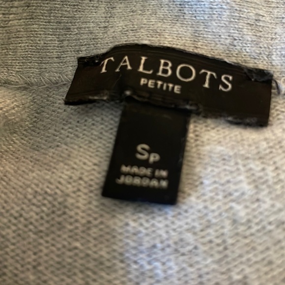 Talbots MockNeck Striped Knit Sweater - Picture 2 of 8